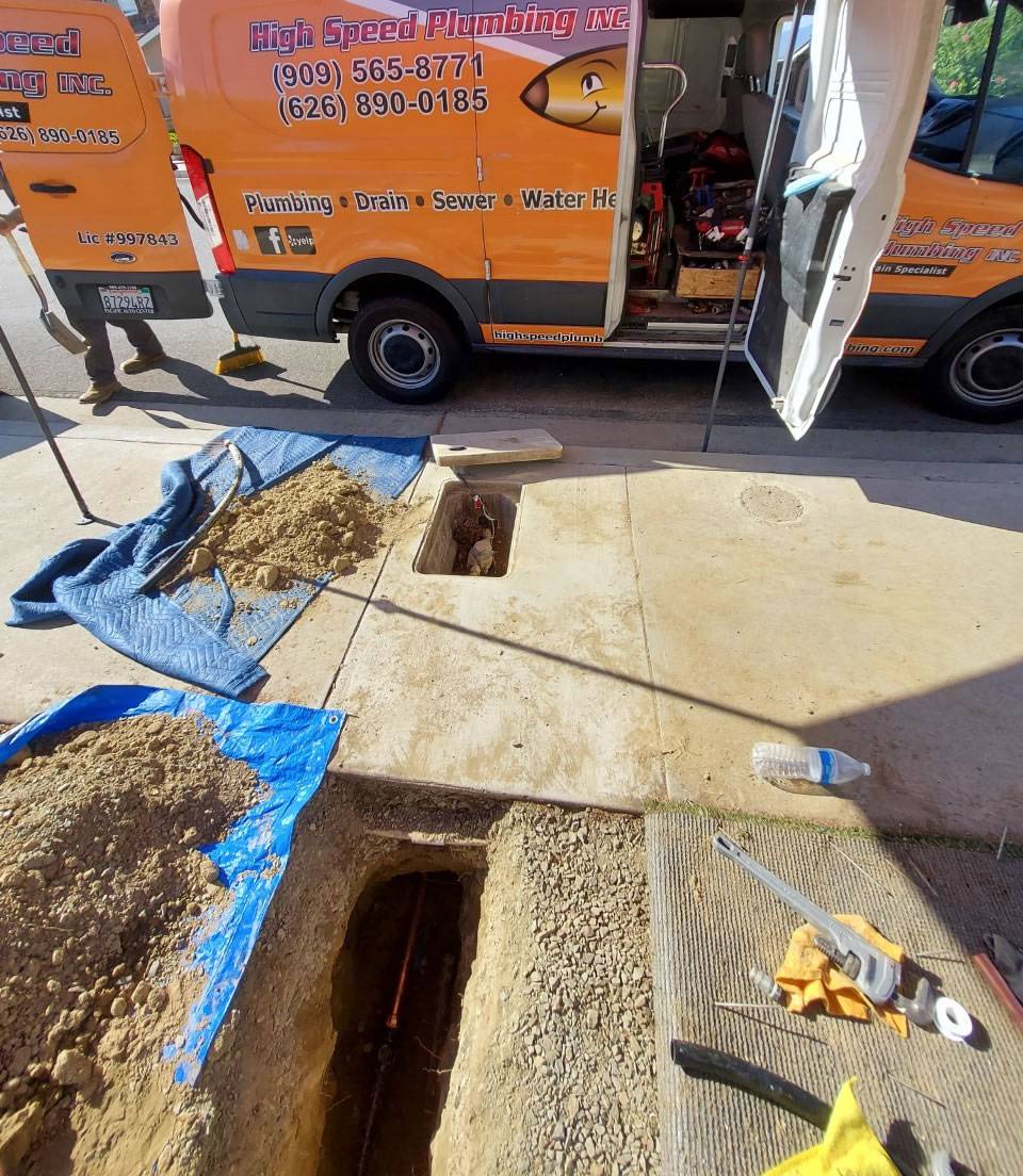 Water Line Replacement in Walnut, CA